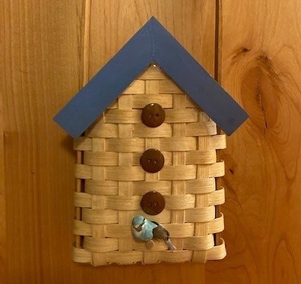 Decorative Bird House Wall Basket