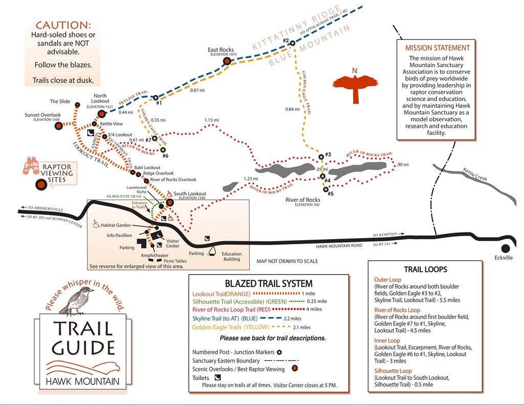 Trail Descriptions Hawk Mountain Sanctuary Learn Visit Join