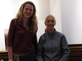 Jamie Dawson and Jane Goodall