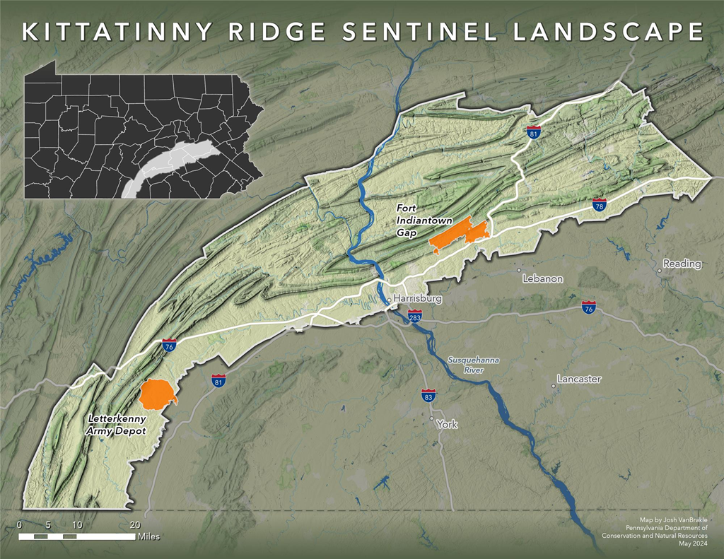 Kittatinny Ridge Sentinel Landscape Map