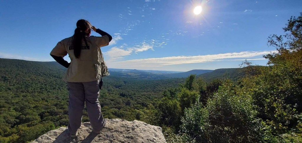 Trainee Andrea at South Lookout