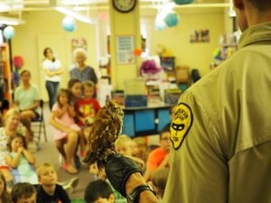 Adam Carter in Live Raptor Presentation