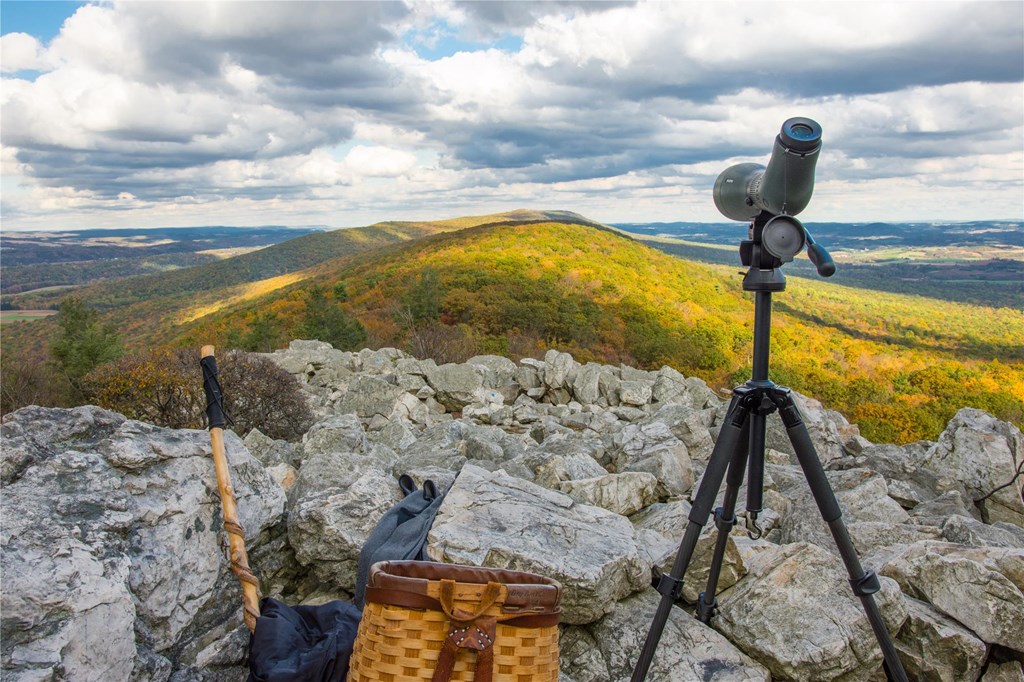 Scope and Counter Equipment at North Lookout in Autumn